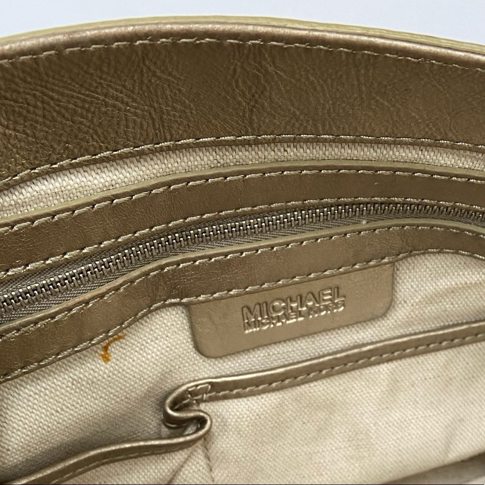 Michael Michael Kors Metallic Gold Leather Bag - Picture 12 of 16